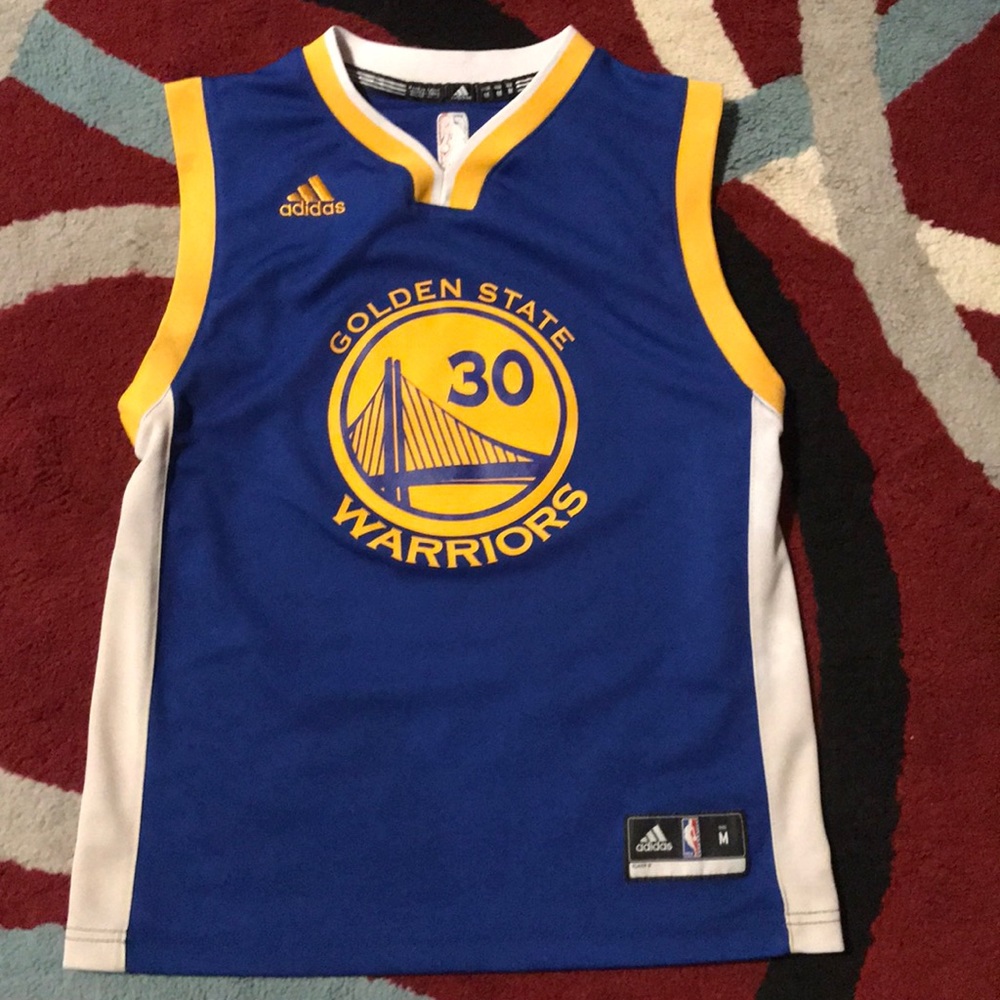 Boys Adidas Golden State Curry Jersey! Size Medium